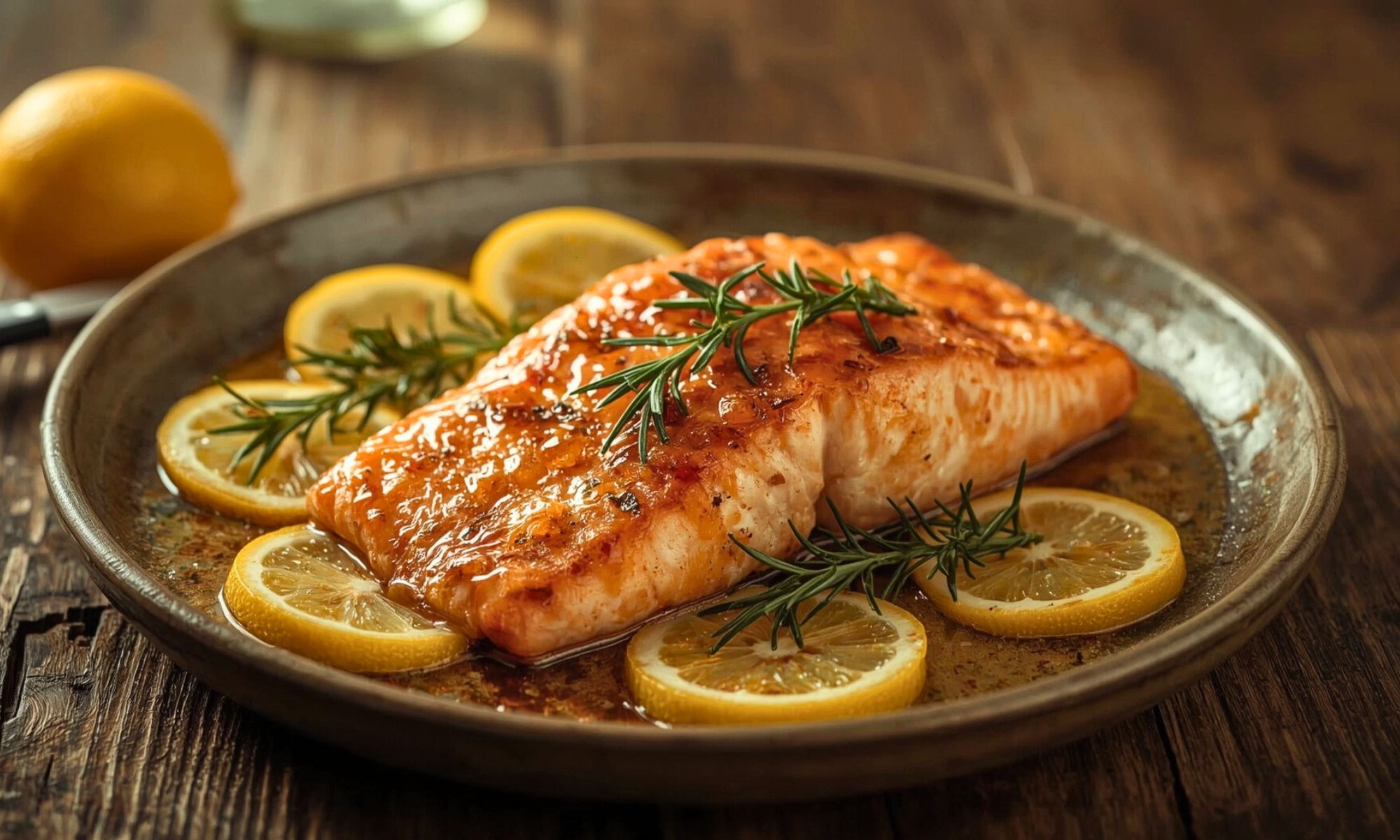 12 Minute Citrus Broiled Salmon Filet