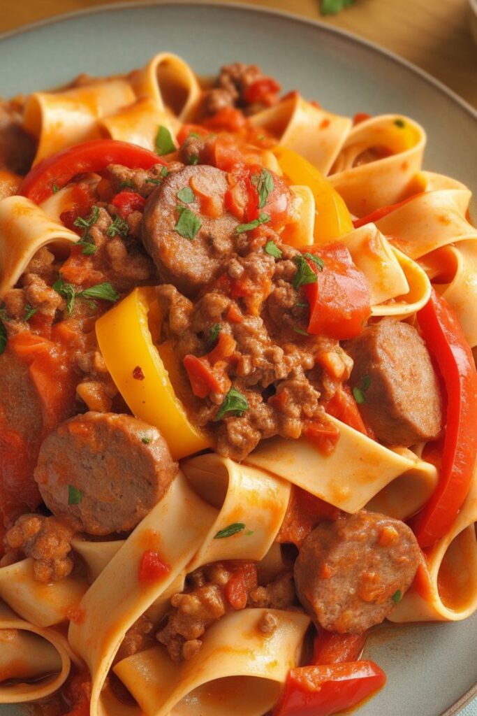 Amazing Beef Pasta in Tomato Sauce