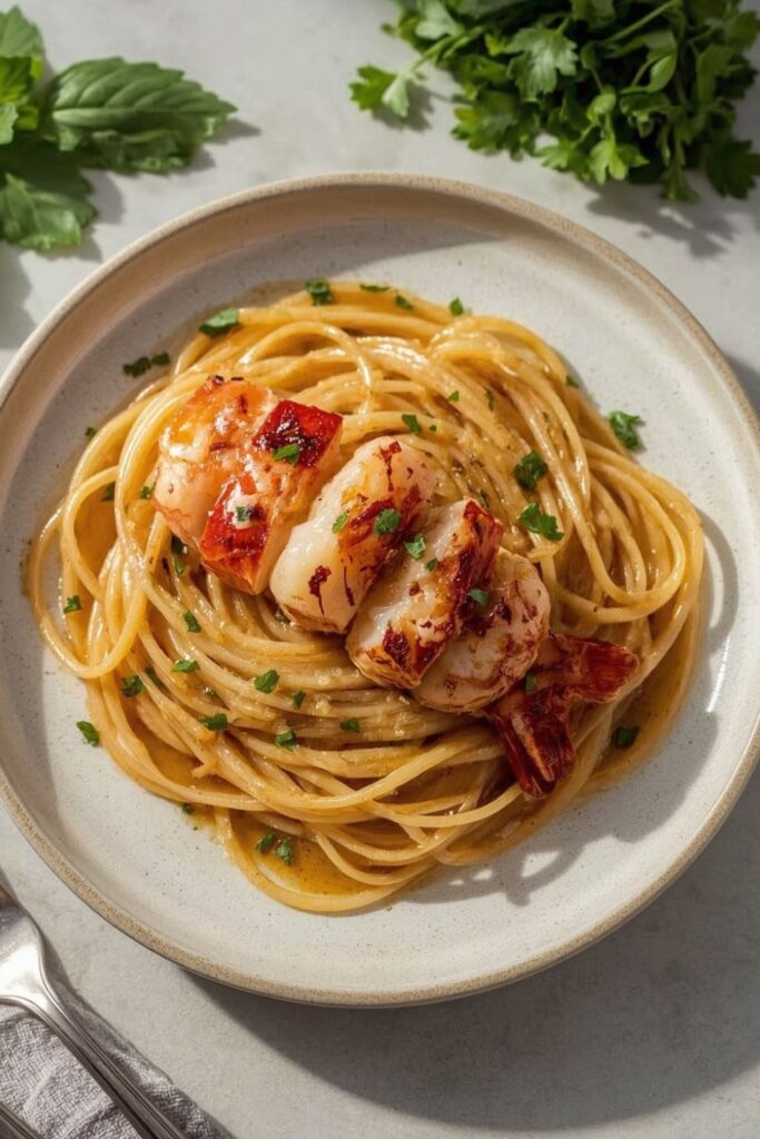 Brown Butter Lobster Roll Pasta