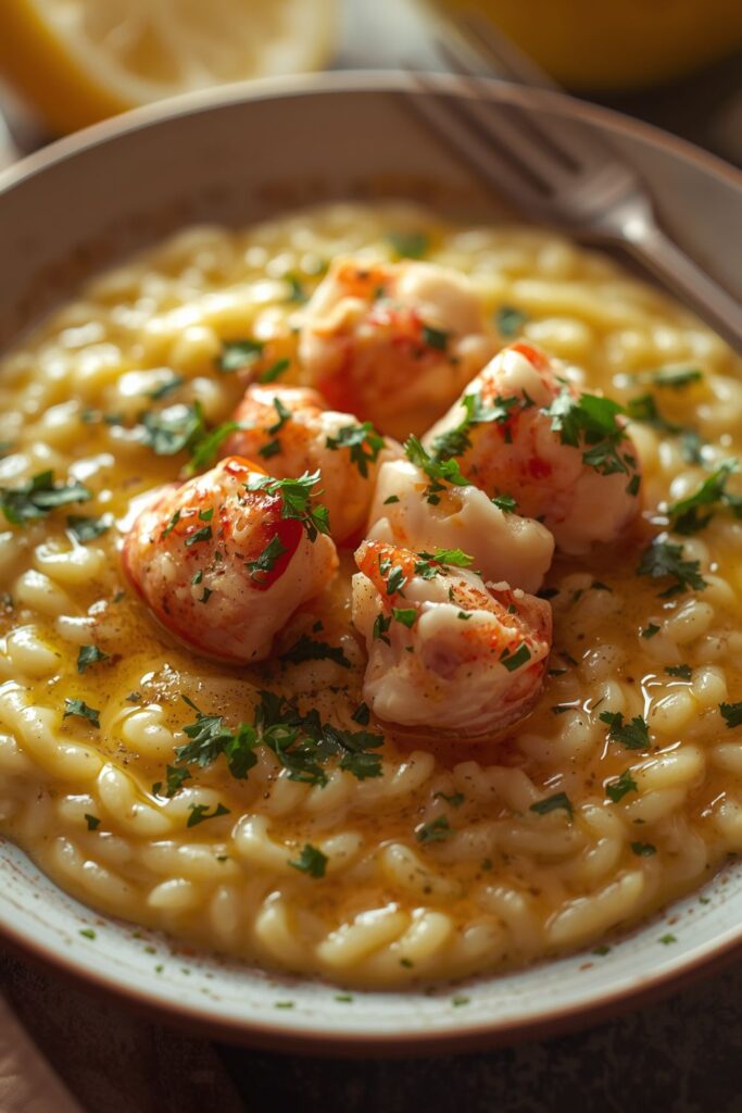 Butter Poached Lobster Risotto