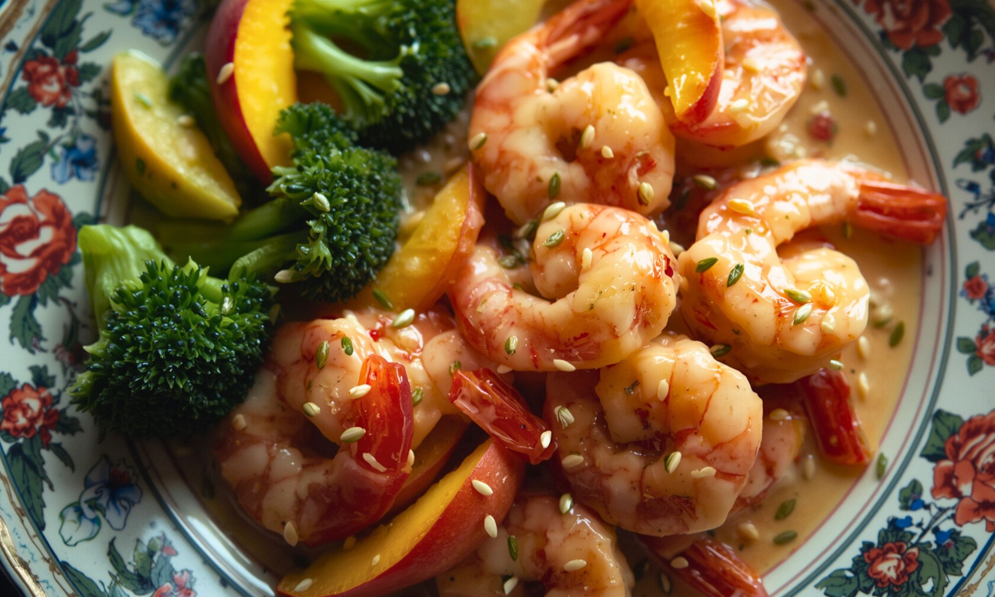 Chinese Peaches And Cream Shrimp