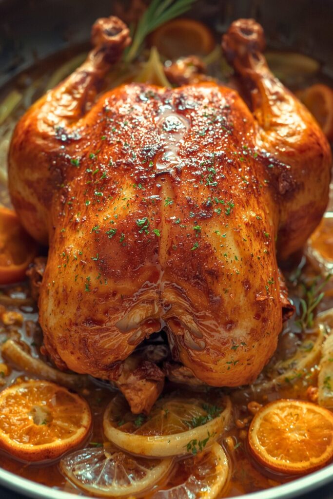 Clementine Roast Chicken With Fennel and Honey
