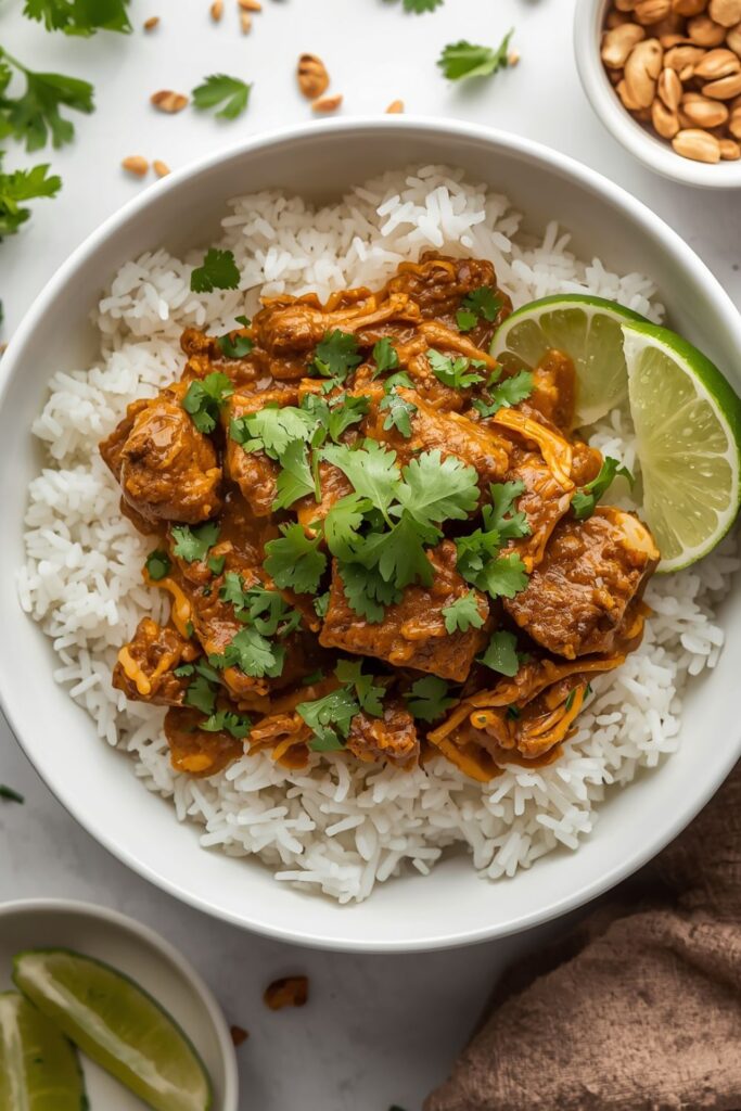 Comforting Coconut Curry Shredded Beef