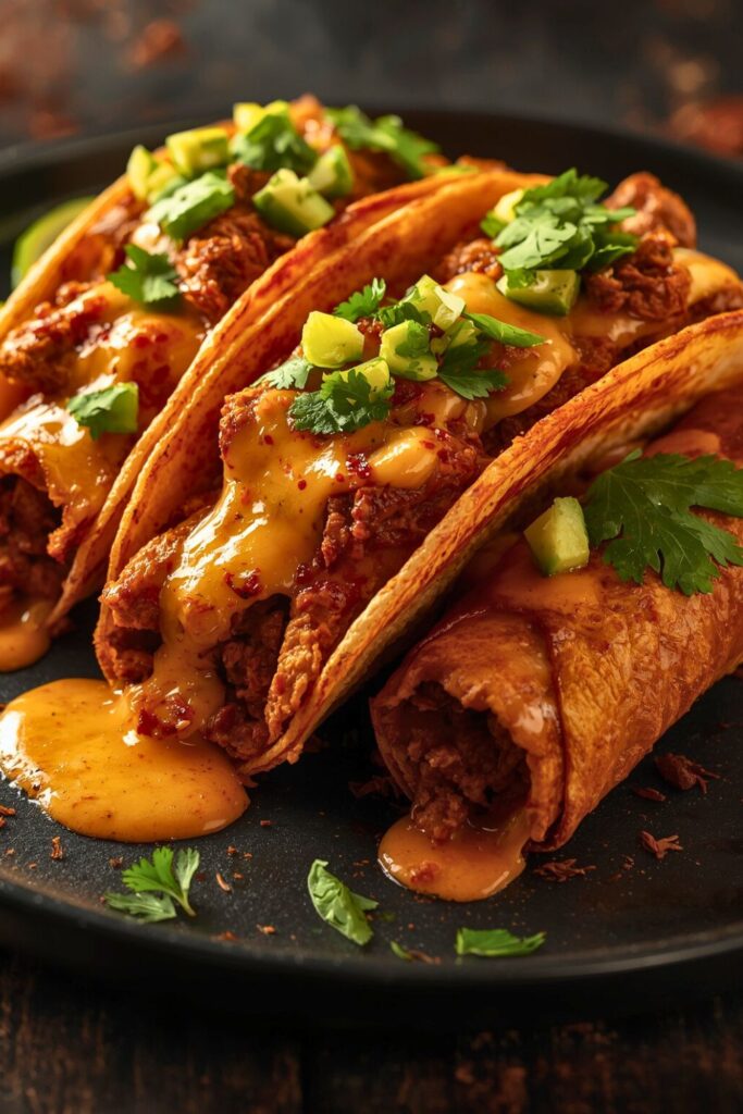 Crispy Rolled Chipotle Beef Tacos