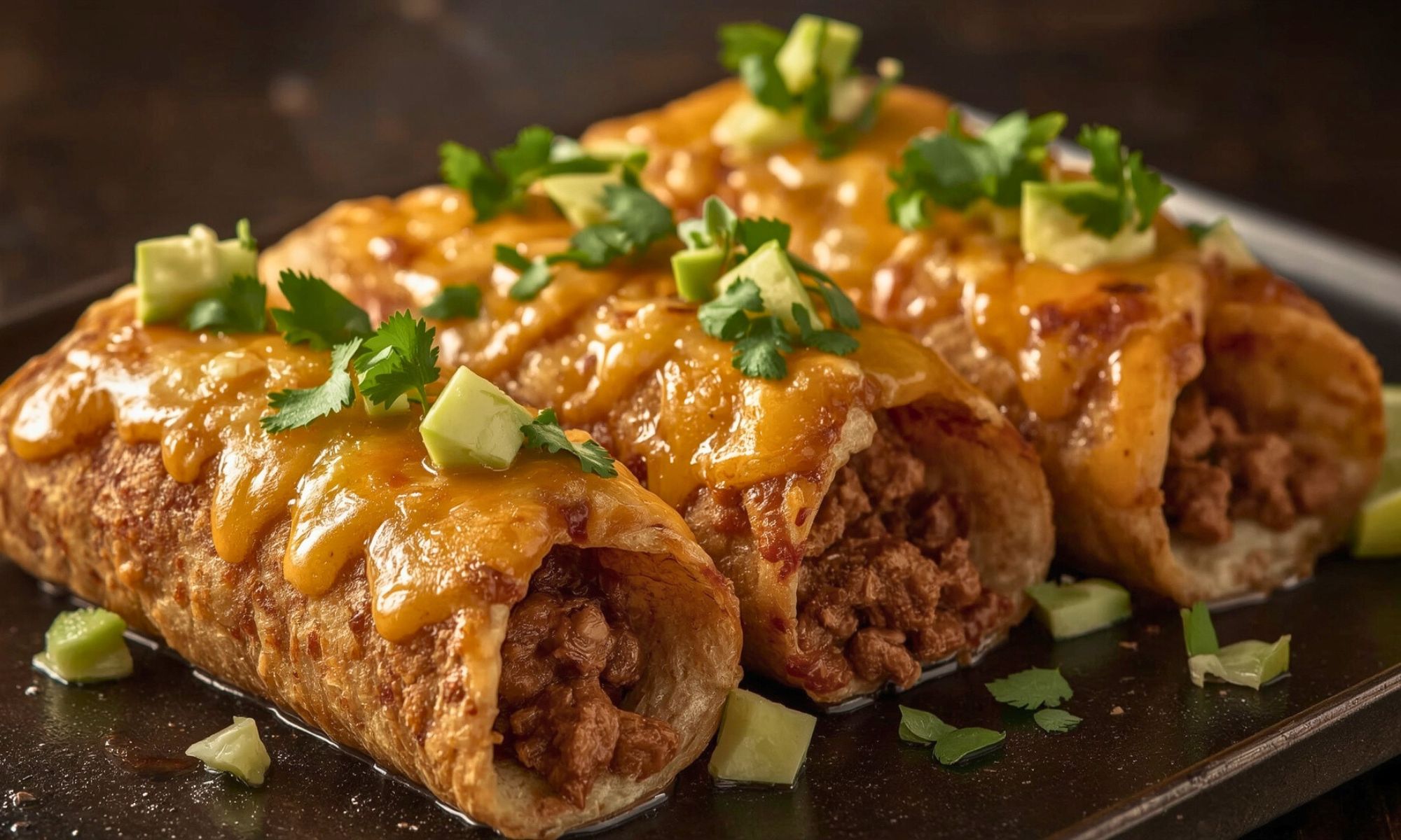 Crispy Rolled Chipotle Beef Tacos