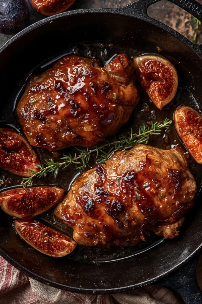 Fig Glazed Skillet Chicken