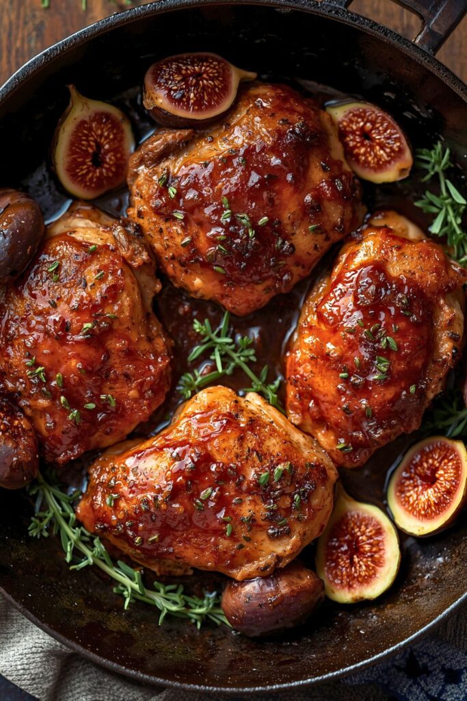 Fig Glazed Skillet Chicken