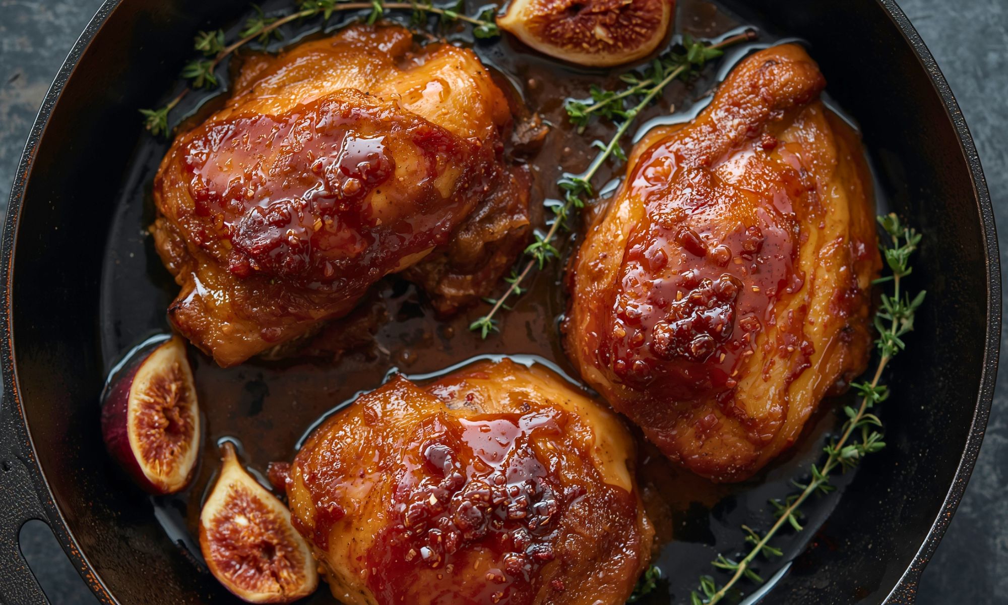 Fig Glazed Skillet Chicken
