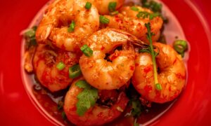 Garlic Shrimp With Chili Crisp