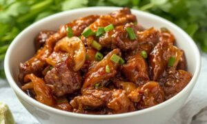 Ginger Beef and Onion Stir Fry