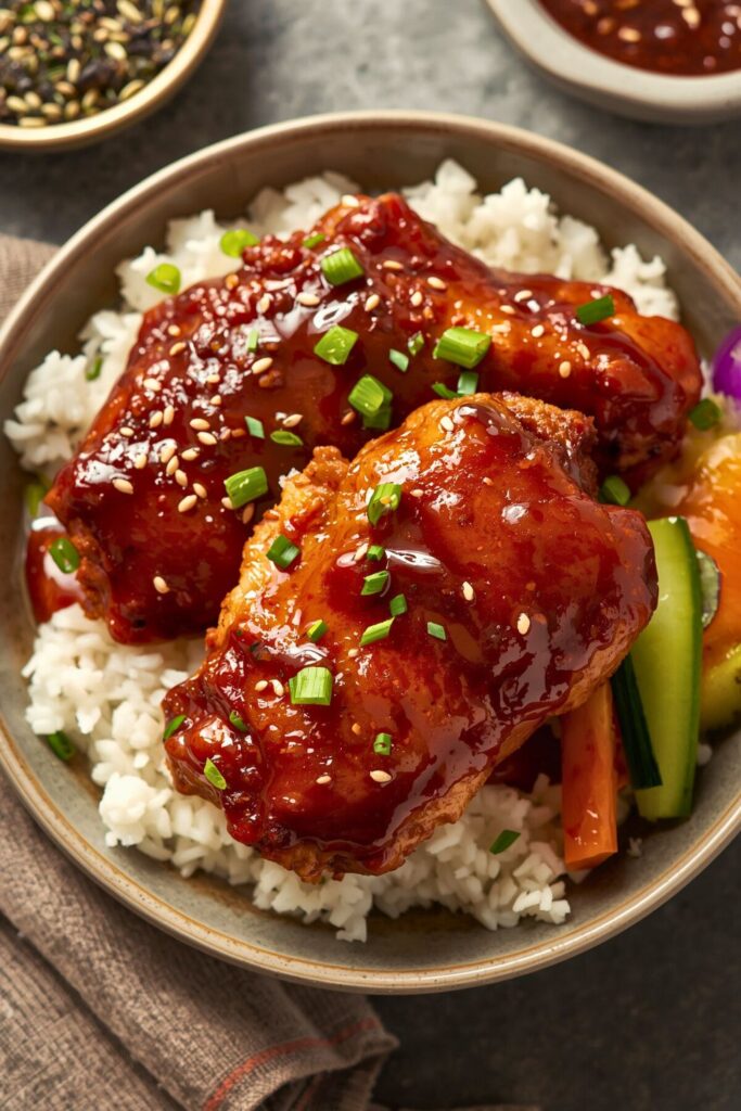 Gochujang Miso Chicken Thighs