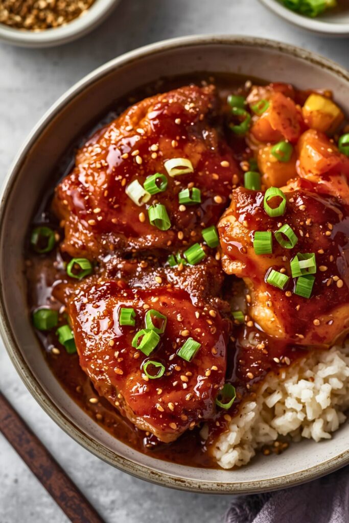 Gochujang Miso Chicken Thighs