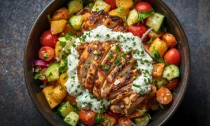 Greek Chicken Tzatziki Bowls