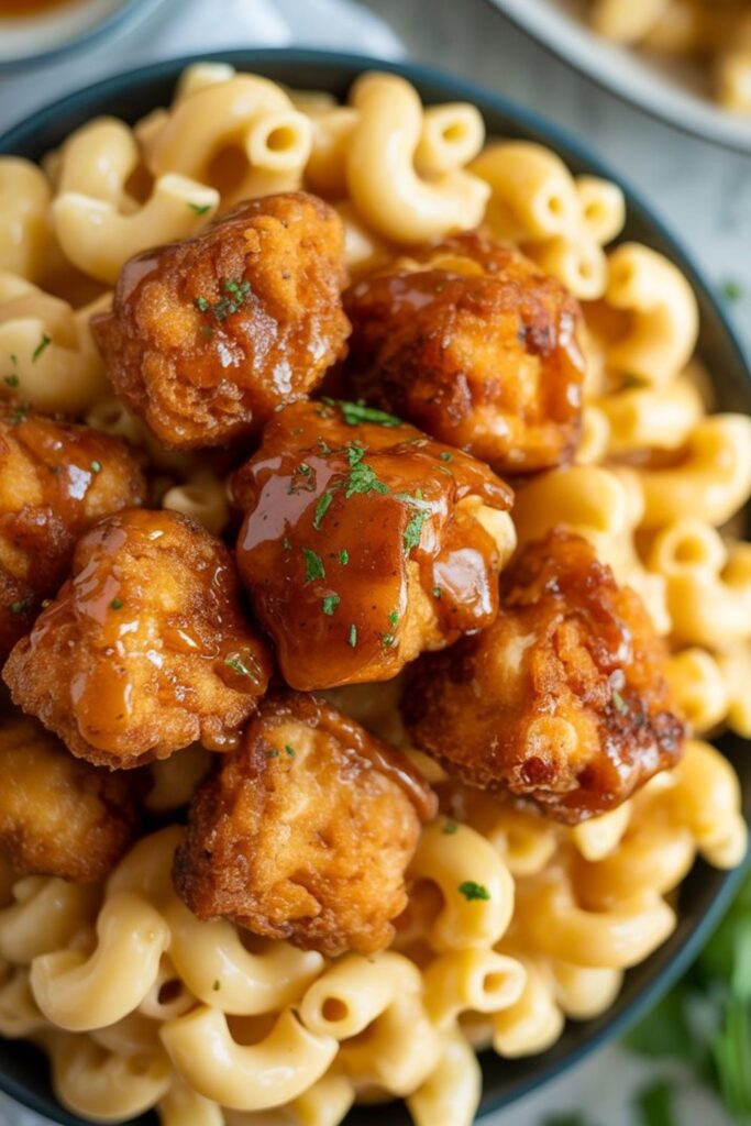 Joyful Honey Pepper Chicken Mac and Cheese