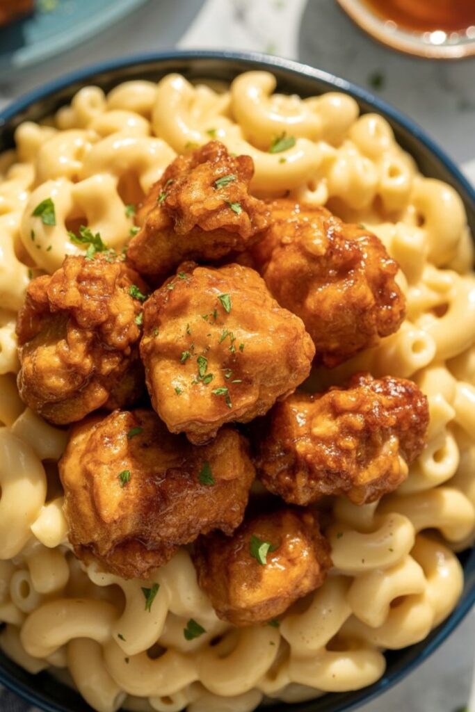Honey Pepper Chicken Mac And Cheese