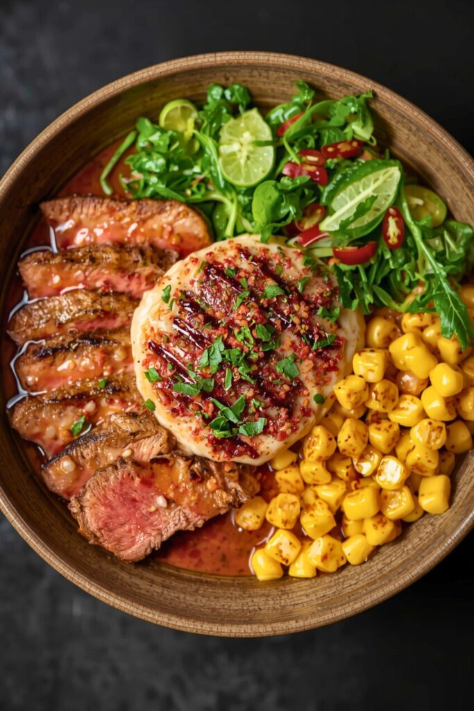 Korean BBQ Beef Bowl with Corn