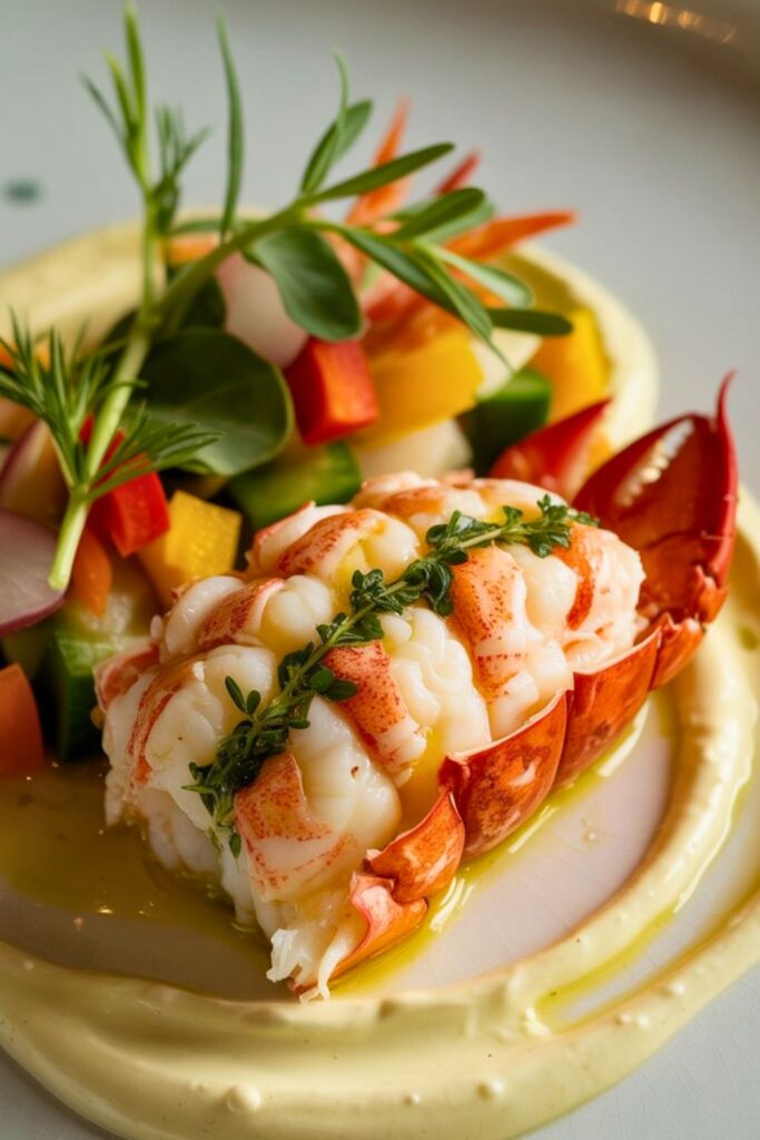 Magical Herb Infused Butter Poached Lobster
