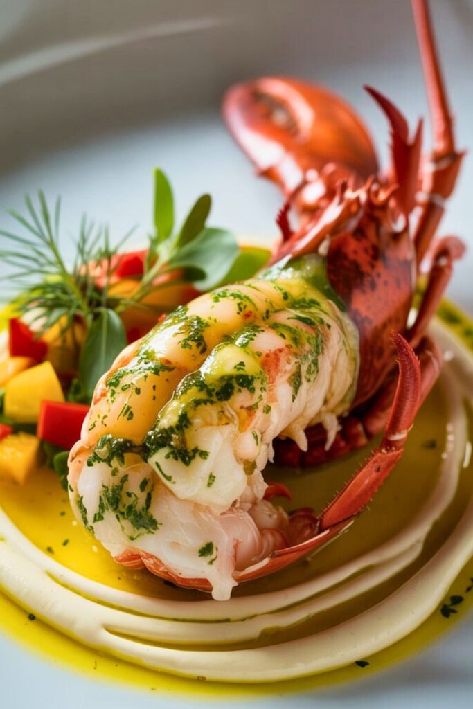 Magical Herb Infused Butter Poached Lobster