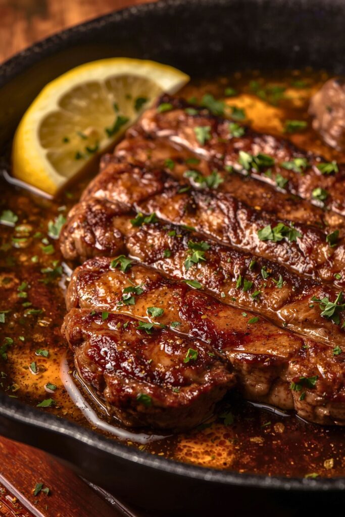 Pan Seared Steak in Butter Sauce
