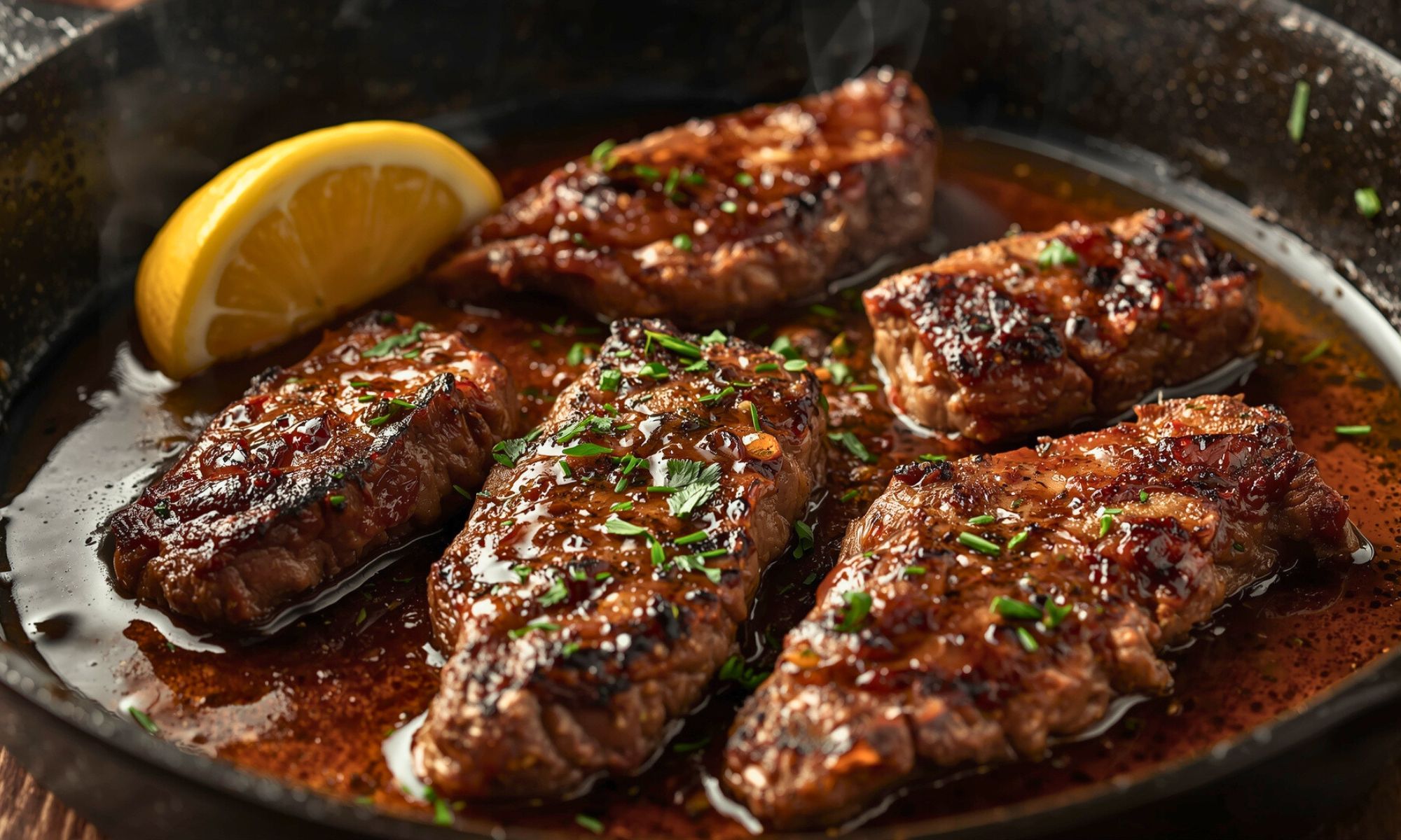 Pan Seared Steak in Butter Sauce