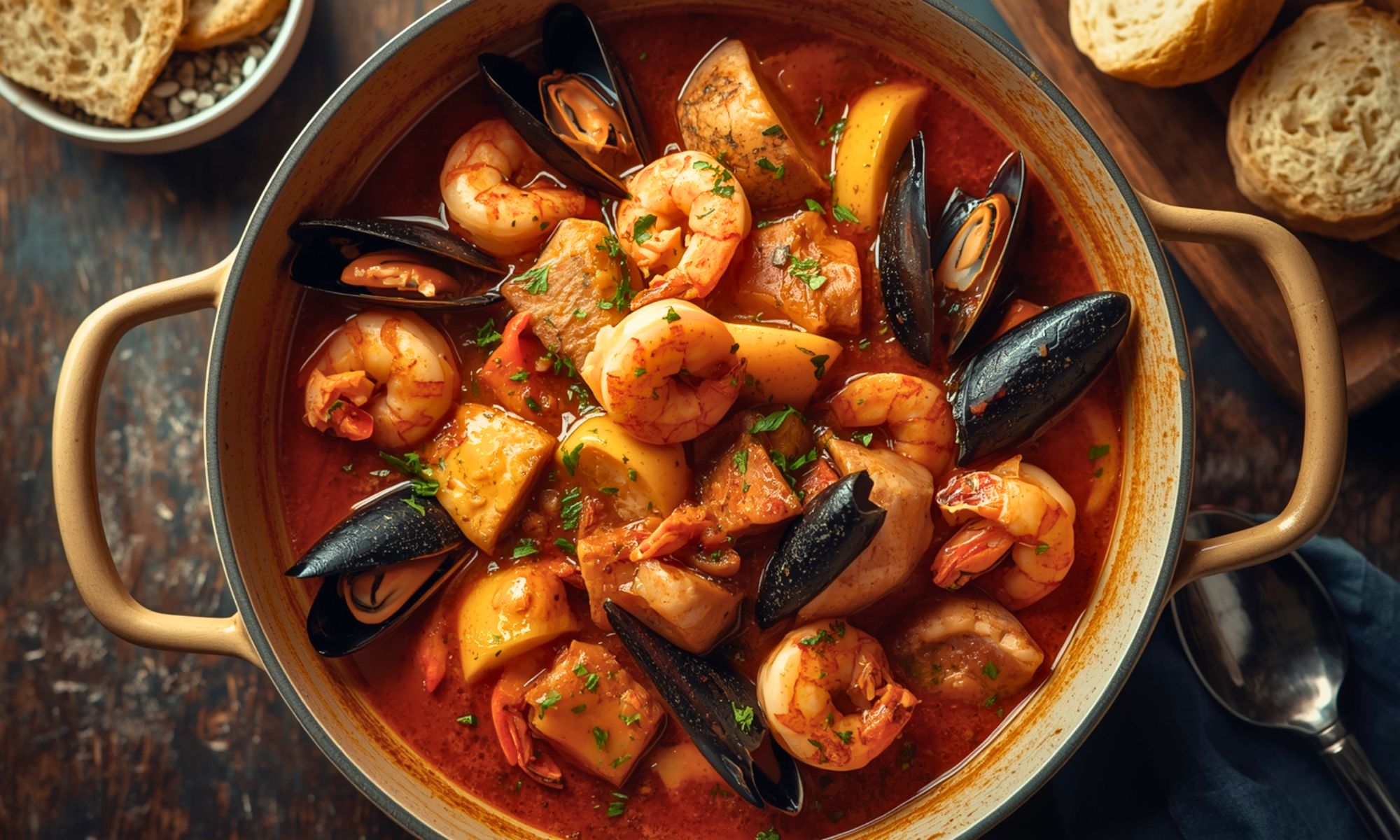 Authentic San Francisco Cioppino Seafood Stew