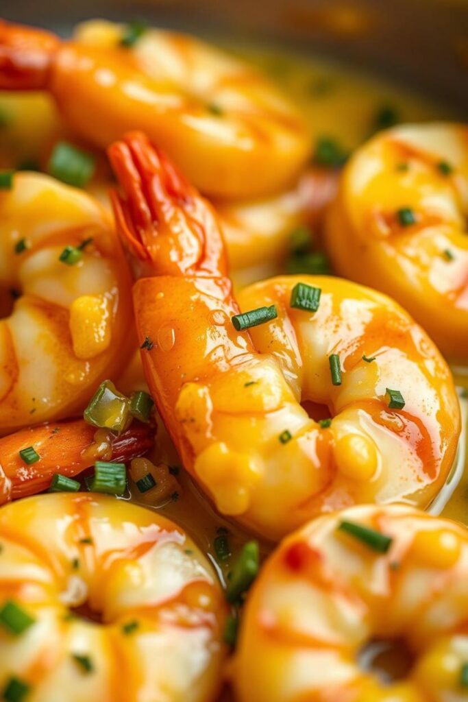 Sautéed Shrimp in Creamy Saffron Sauce