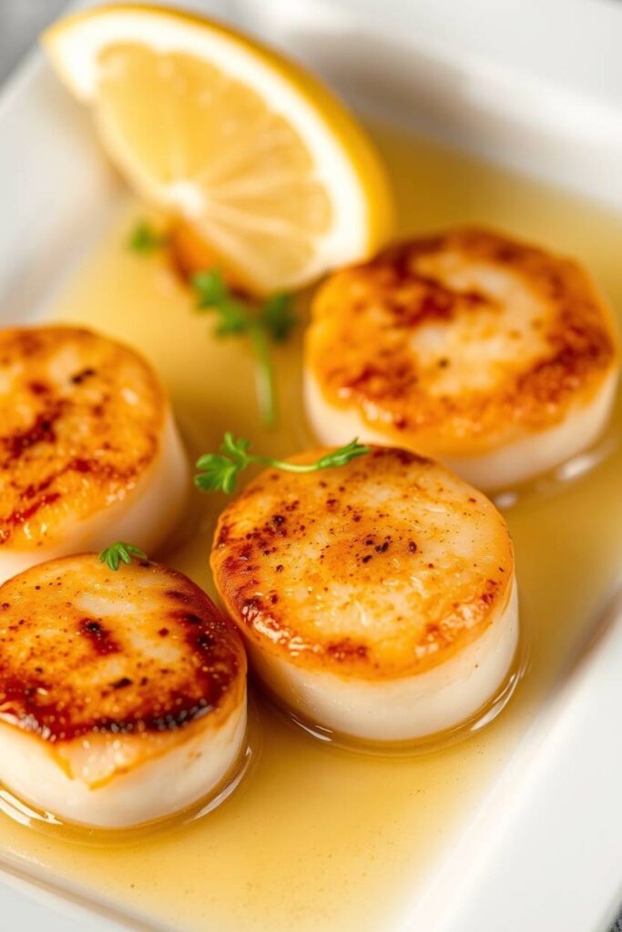 Scallops with Pomegranate and Meyer Lemon