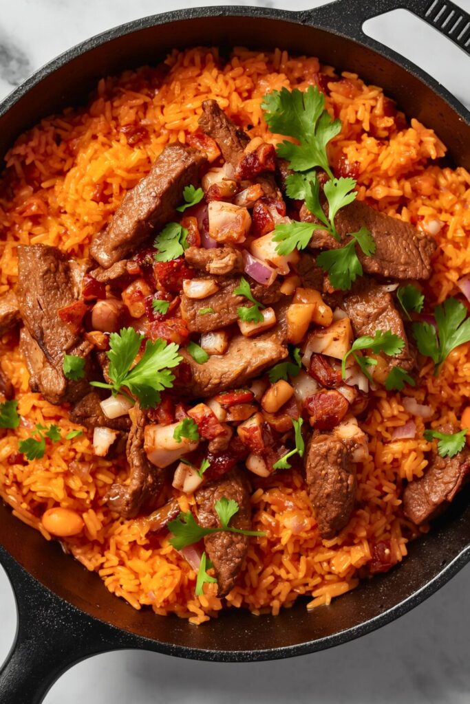 Skillet Mexican Beef and Rice