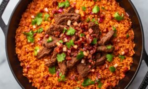 Skillet Mexican Beef and Rice