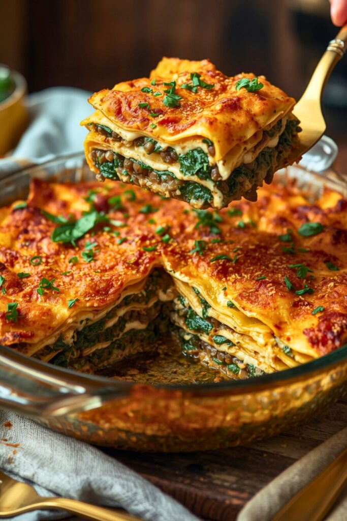 Smoky Skillet Lasagna With Crispy Lentils