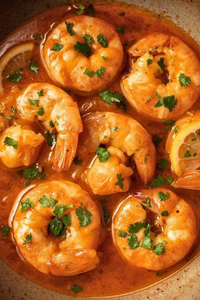 Spanish Garlic Shrimp With Saffron