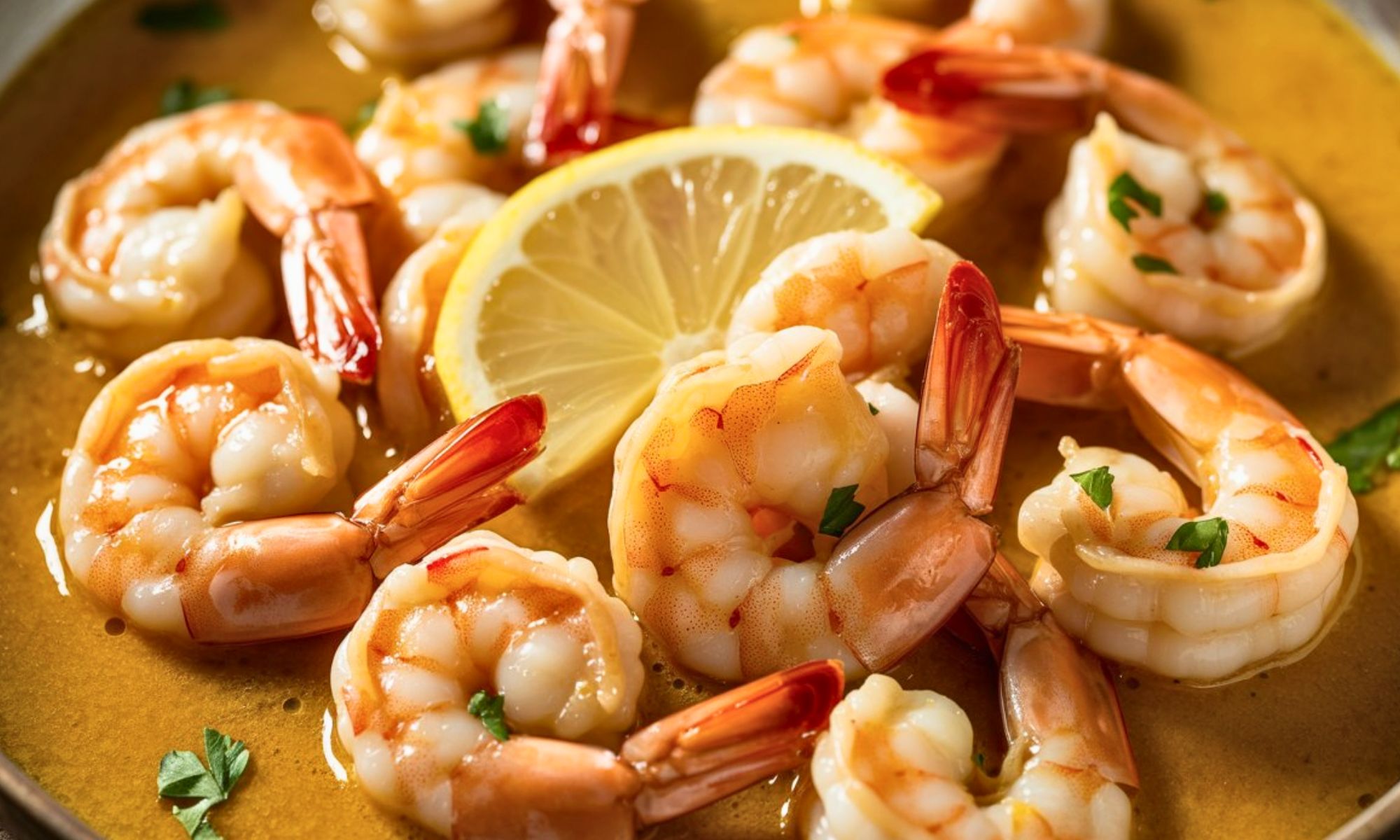 Spanish Garlic Shrimp With Saffron