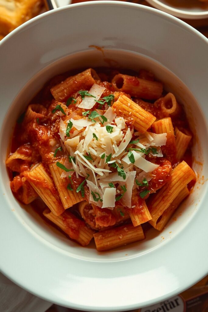 Spicy Basil Rigatoni