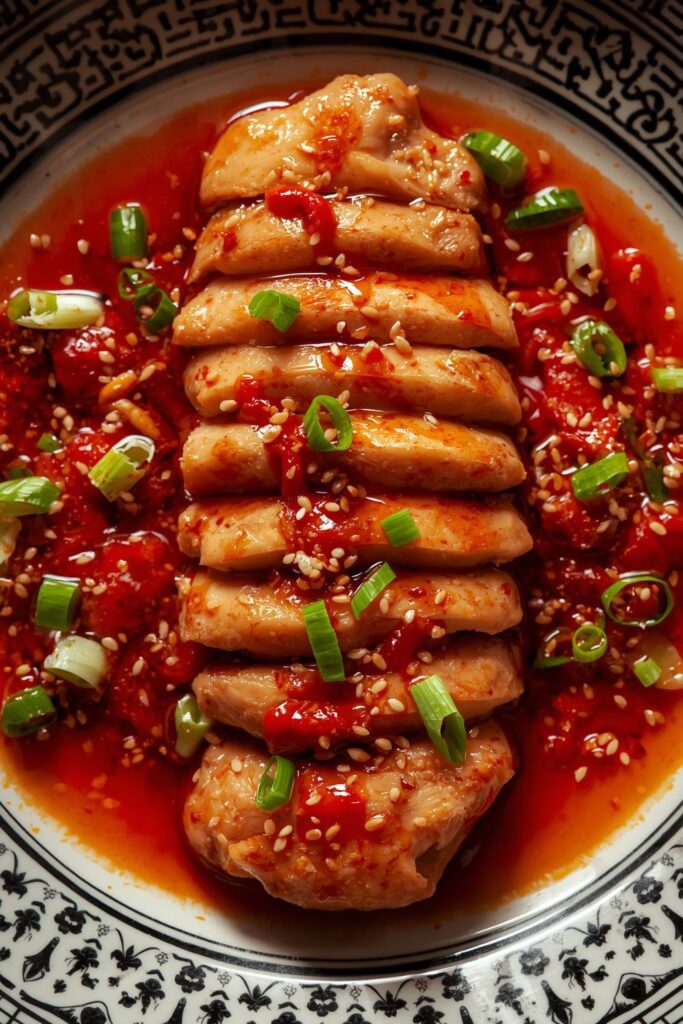 Spicy Sichuan Poached Chicken