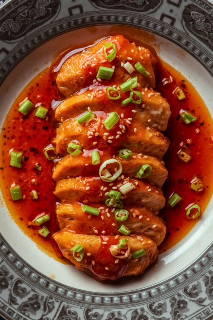 Spicy Sichuan Poached Chicken