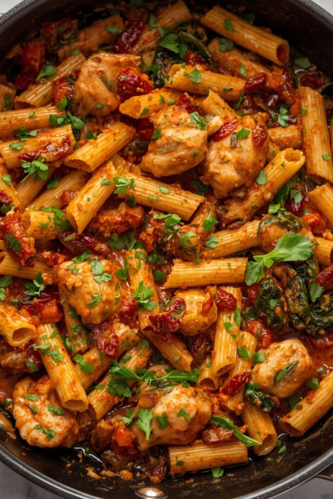 Spicy Tuscan Chicken Pasta