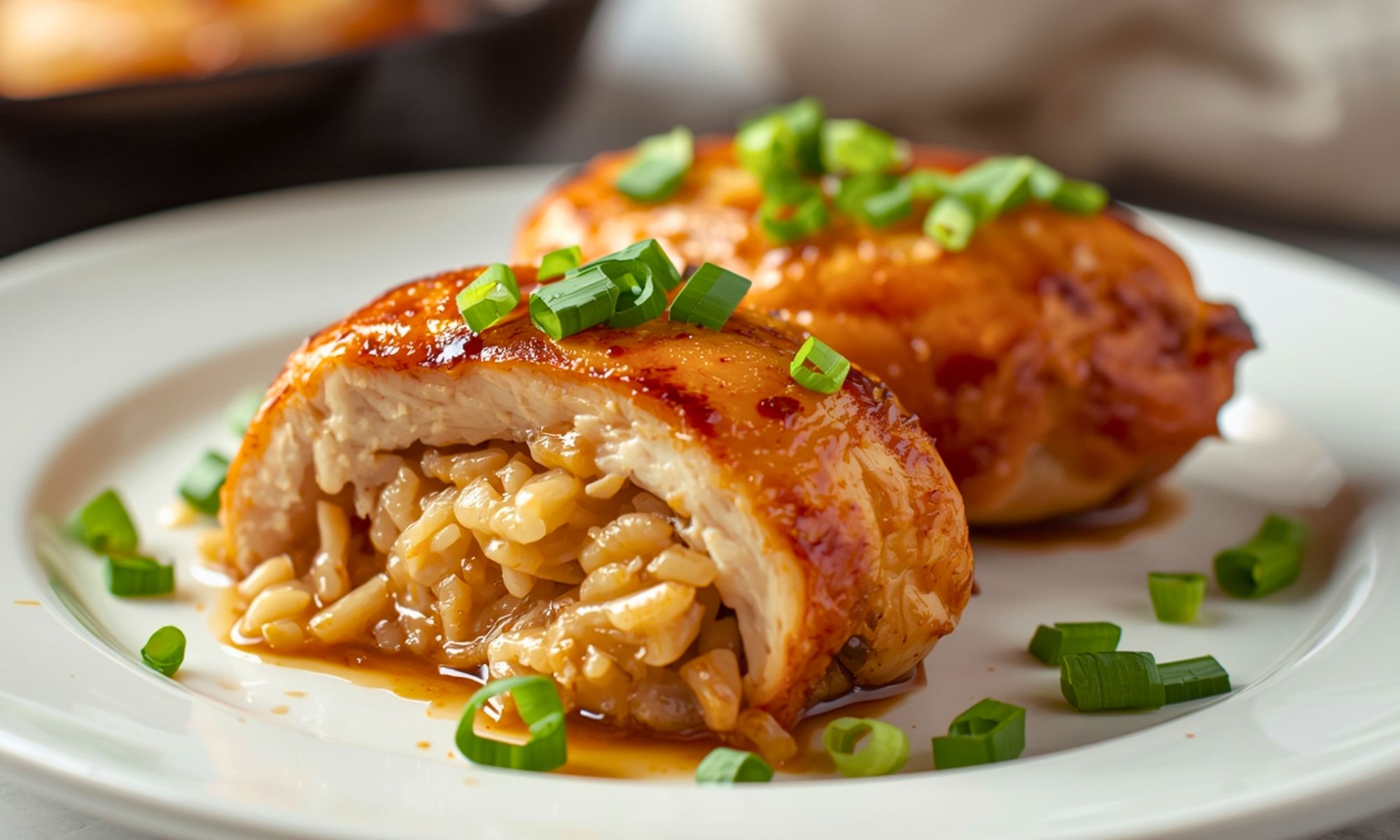 Sticky Rice Stuffed Chicken Breast
