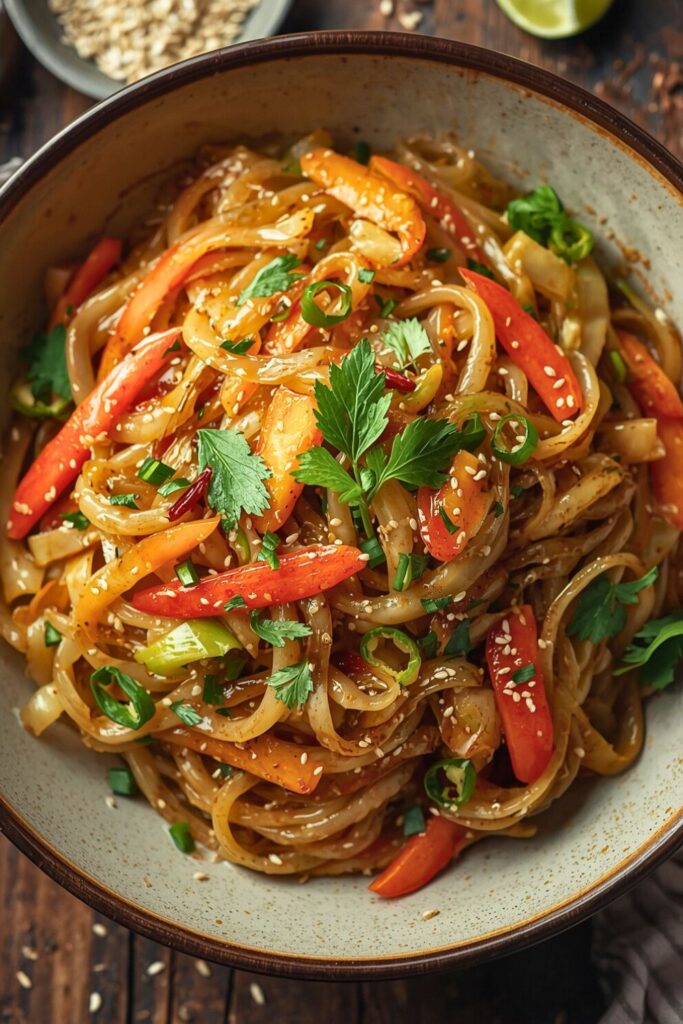 Stir Fried Cabbage With Glass Noodles