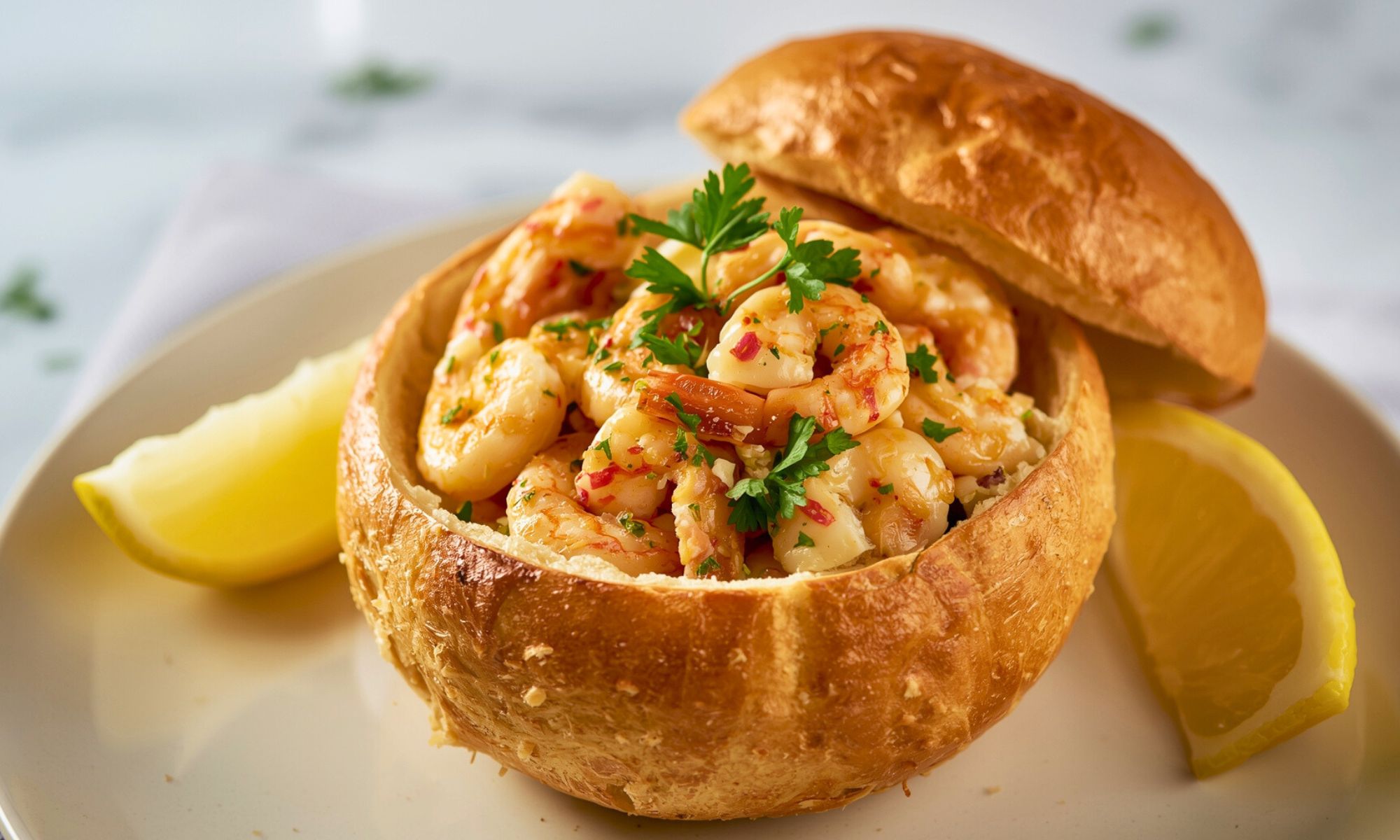 Stuffed Seafood Bread Bowl