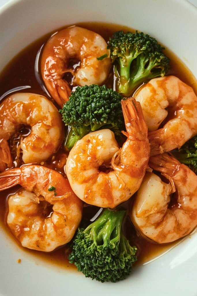 Tender Broccoli Shrimp Stir Fry