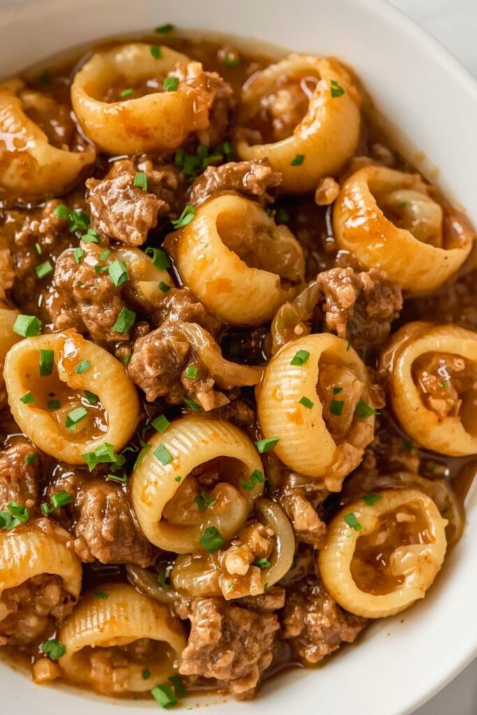 Ultimate One Pot French Onion Pasta