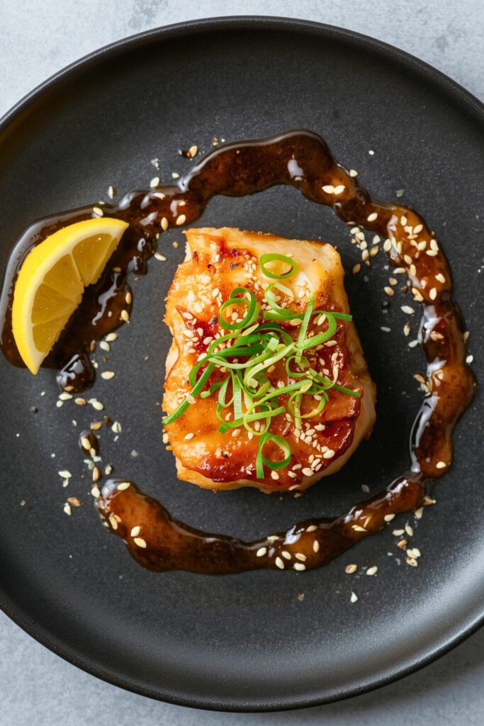 Baked Honey Soy Glazed Cod