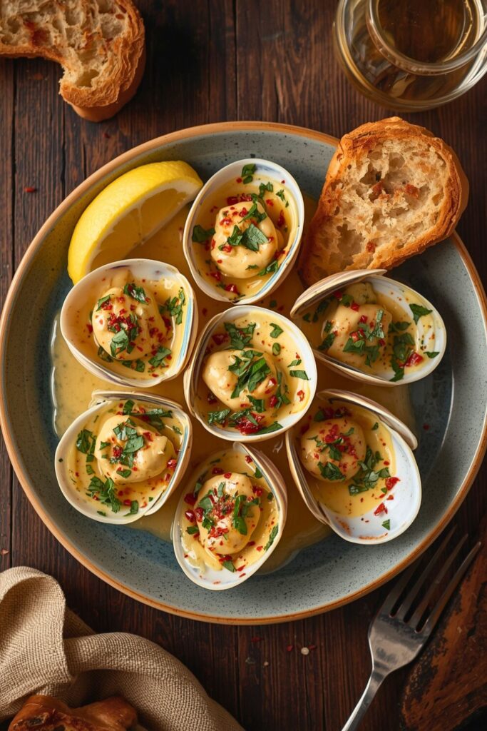 Chili Garlic Butter Cream Clams
