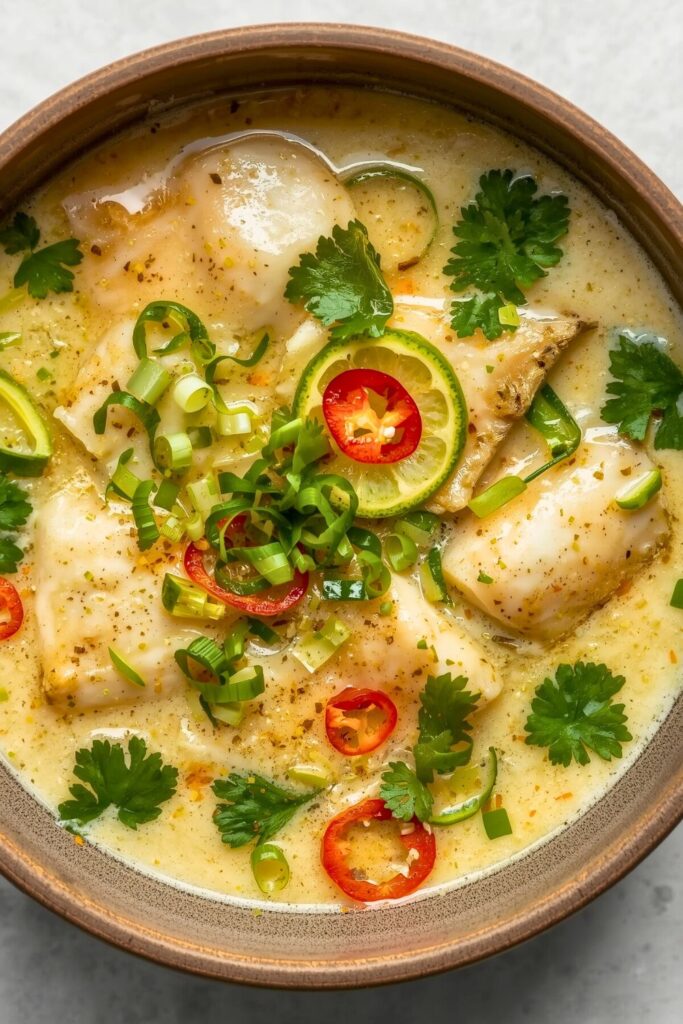 Coconut Lime Fish Soup