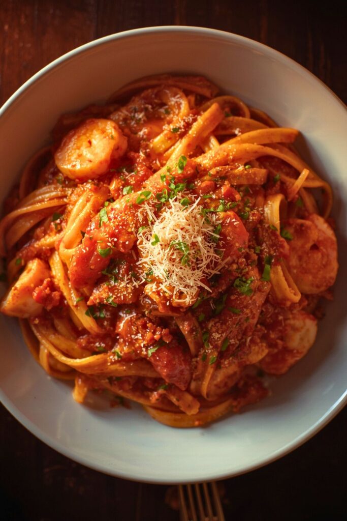 Creamy Spicy Lobster Pasta