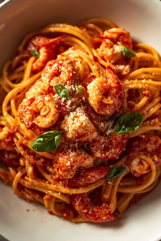 Creamy Spicy Lobster Pasta
