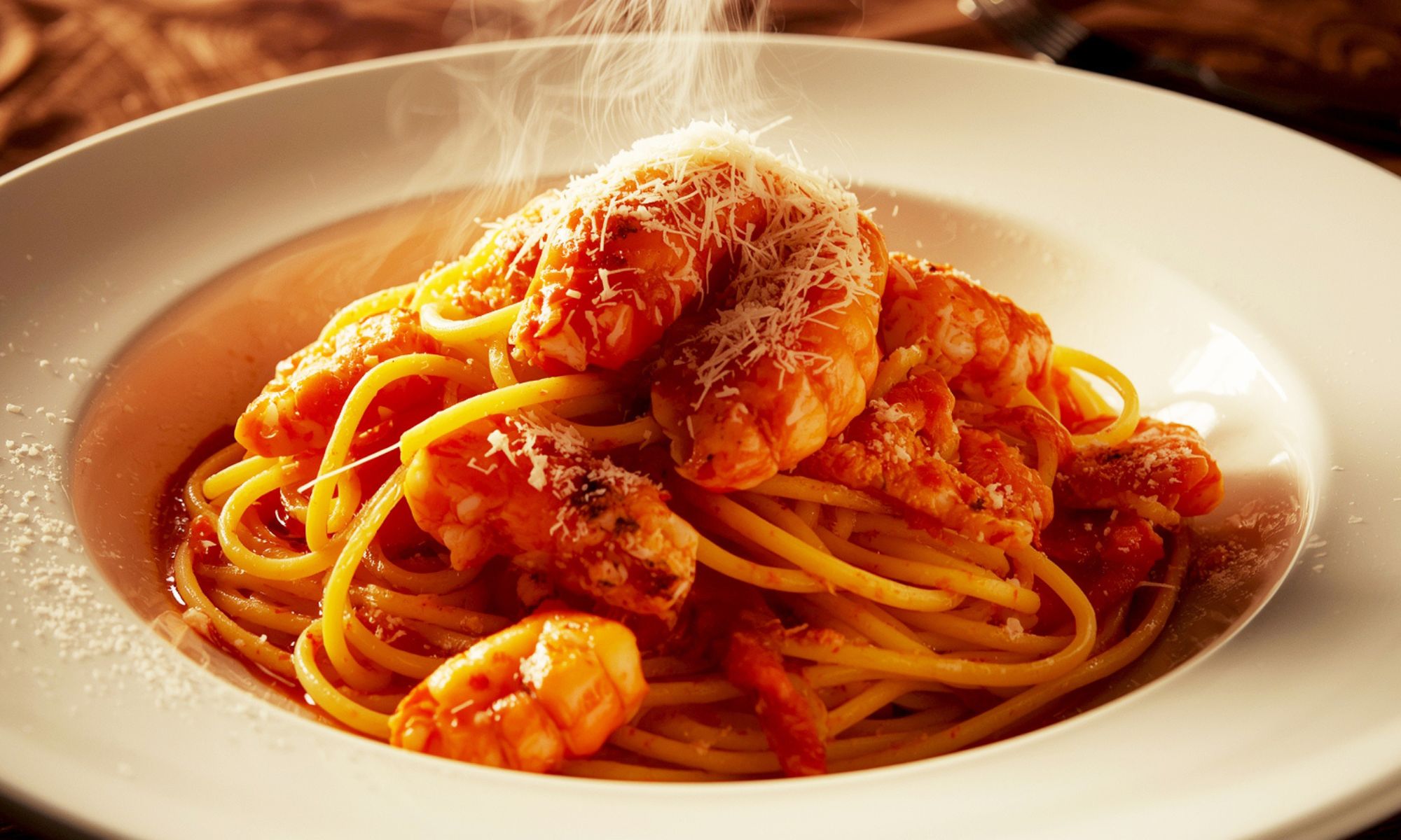 Creamy Spicy Lobster Pasta