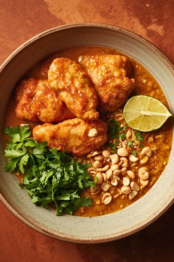Crispy Thai Peanut Chicken Ramen