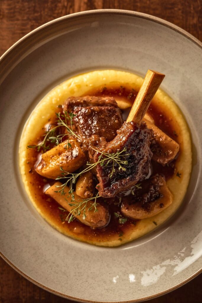 Gospel Shank with Smoked Gouda Grits