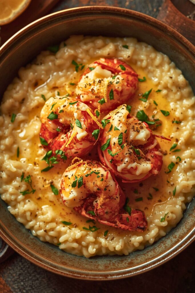 Lemon Butter Lobster Risotto